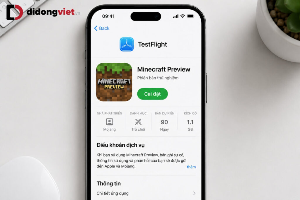 Cách tải Minecraft miễn phí trên iPhone đơn giản, an toàn 2026 13 Minecraft Preview cho phép bạn trải nghiệm miễn phí các bản cập nhật mới trước khi phát hành chính thức.