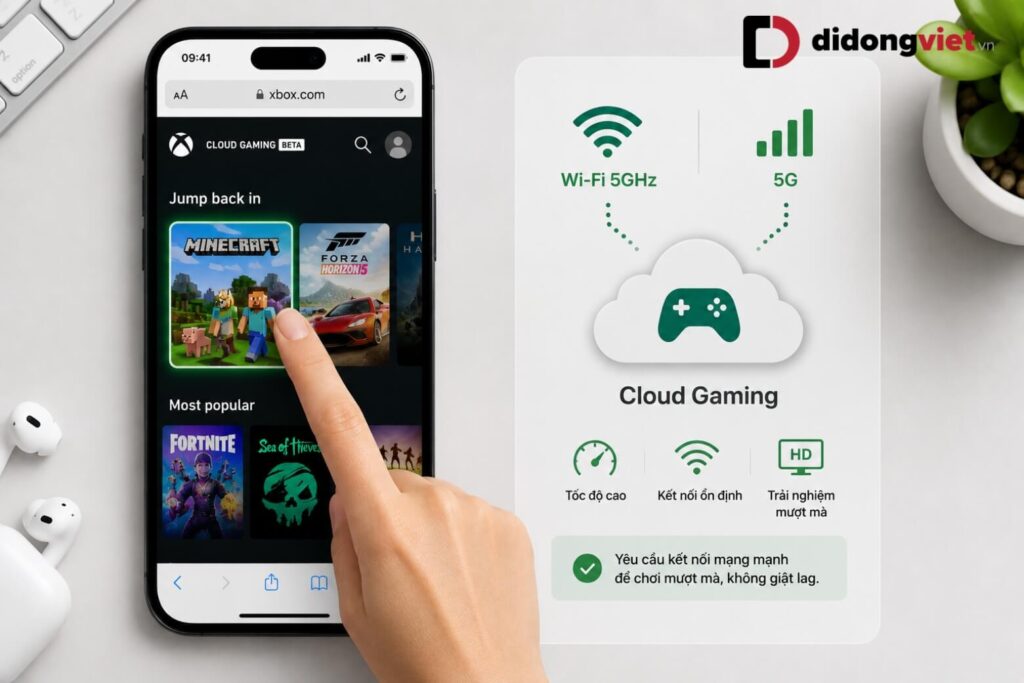 Cách tải Minecraft miễn phí trên iPhone đơn giản, an toàn 2026 14 Cloud Gaming giúp chơi Minecraft trên iPhone mà không cần cài game.