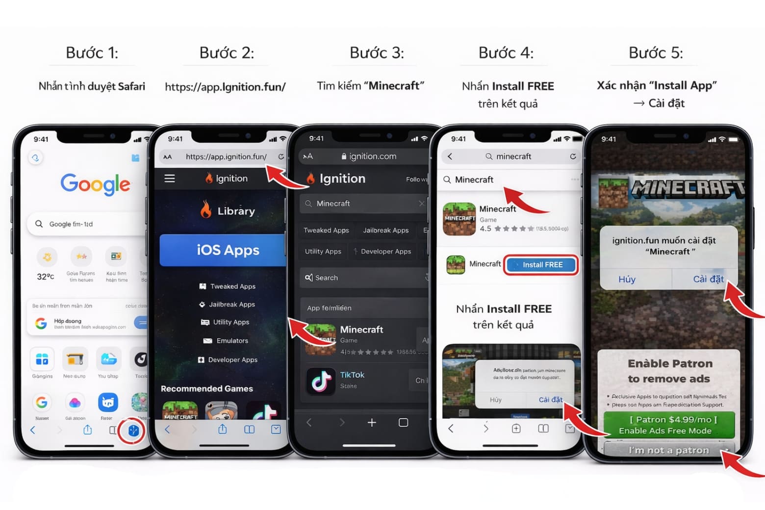 Hướng dẫn 2 cách tải Minecraft trên iPhone an toàn, đơn giản 7 Cách tải Minecraft trên iPhone miễn phí qua Ignition