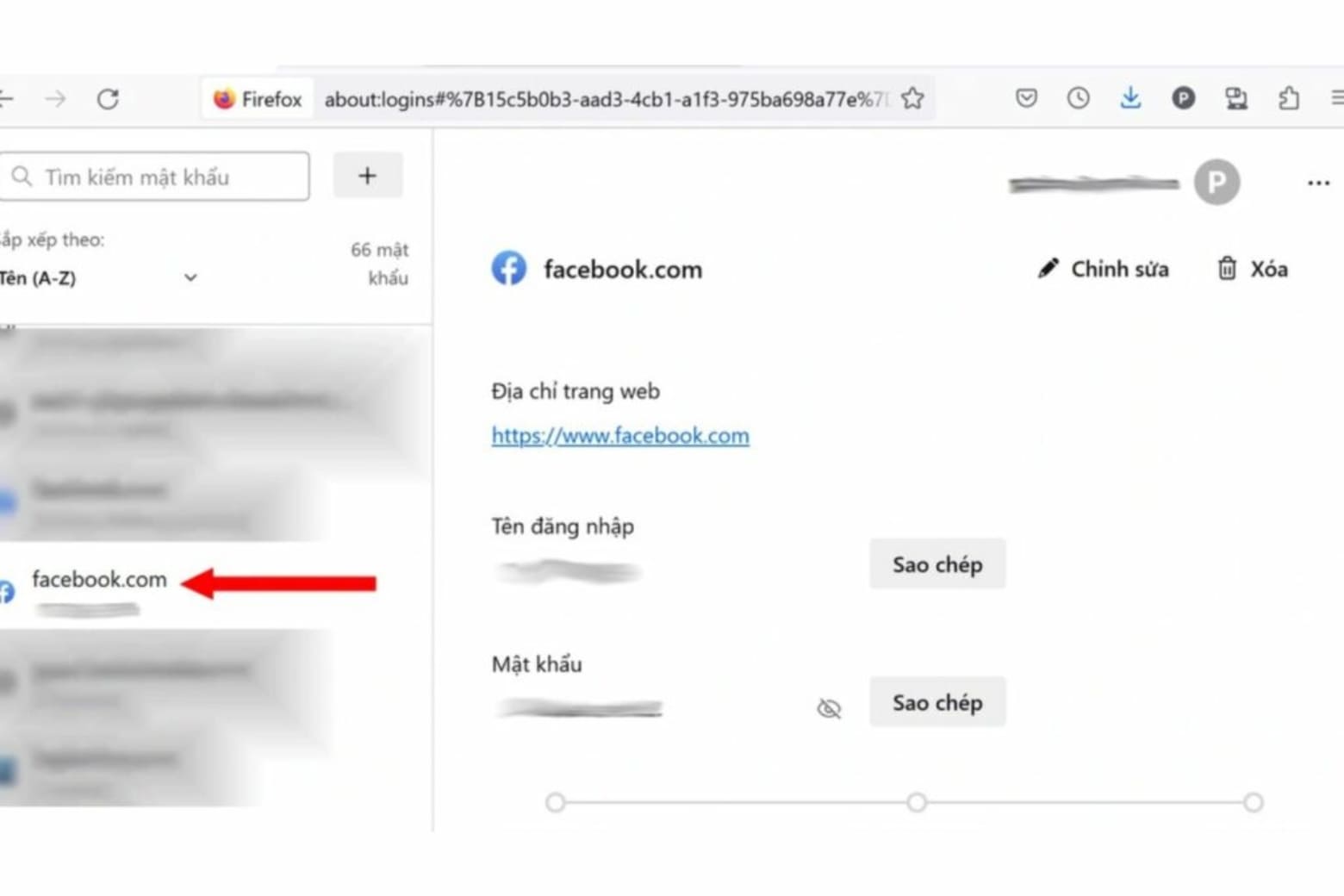 Hướng dẫn cách xem mật khẩu Facebook trên điện thoại, máy tính 16 Xem mật khẩu Facebook bằng Firefox trên máy tính
