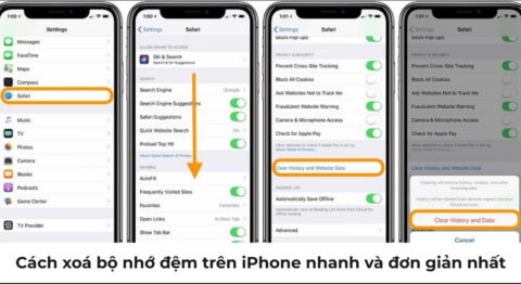 Cách xoá bộ nhớ đệm trên iPhone nhanh và đơn giản nhất 2026 Cách xoá bộ nhớ đệm trên iPhone