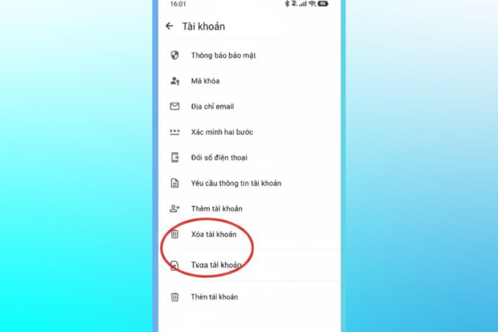 Nhập số điện thoại theo định dạng quốc tế đầy đủ rồi nhấn Xóa tài khoản của tôi