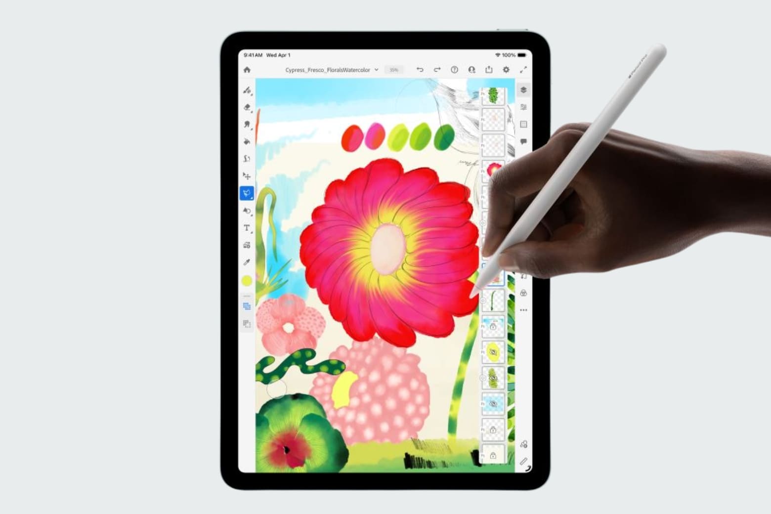 Cấu hình iPad Air M4: Màn hình Liquid Retina, pin 10 giờ 6 Pin và sạc trên iPad Air M4