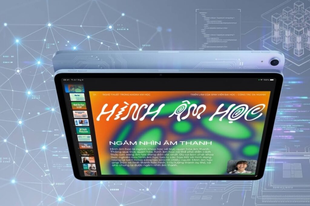 Có nên mua iPad Air M4? Lựa chọn tuyệt vời với chip M4 mạnh, màn hình đẹp, giá hợp lý 15 iPad Air M4 sở hữu chip M4, 12GB RAM, màn hình Liquid Retina, pin 10 giờ và kết nối Wi-Fi 7, phù hợp mọi nhu cầu.