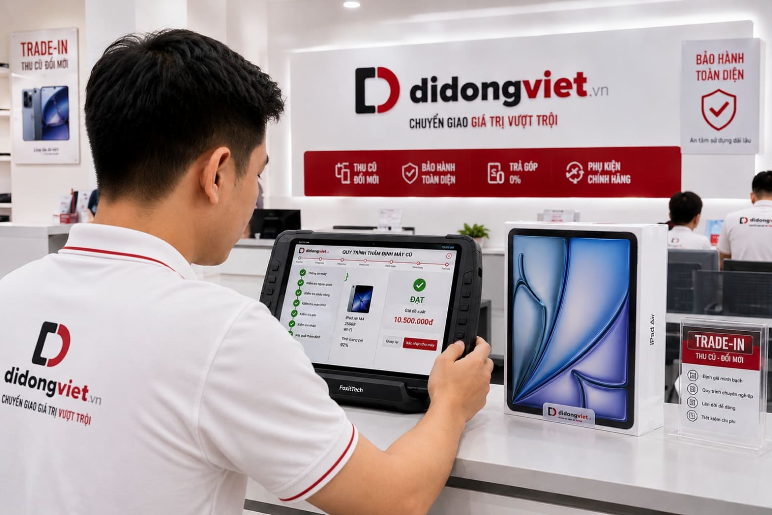 Quyền lợi vượt trội khi mua iPad Air M4 tại Di Động Việt