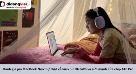 Đánh giá pin MacBook Neo