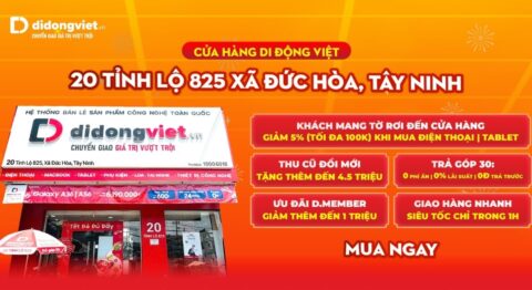 Di Động Việt 20 Tỉnh lộ 825 tung ưu đãi cực hời: Giảm thêm 5% cho khách mang tờ rơi đến cửa hàng Di Động Việt 20 Tỉnh Lộ 825 Đức Hoà Tây Ninh ưu đãi tờ rơi