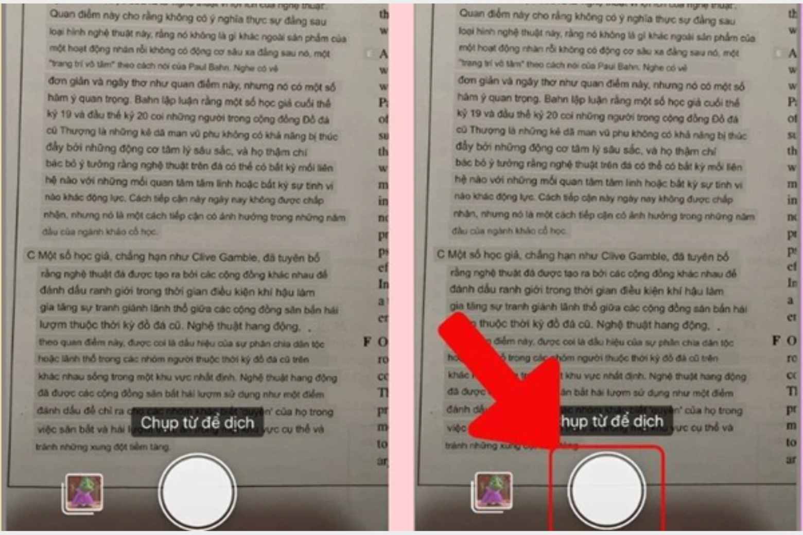 google dịch hình ảnh trên iphone bằng camera trực tiếp