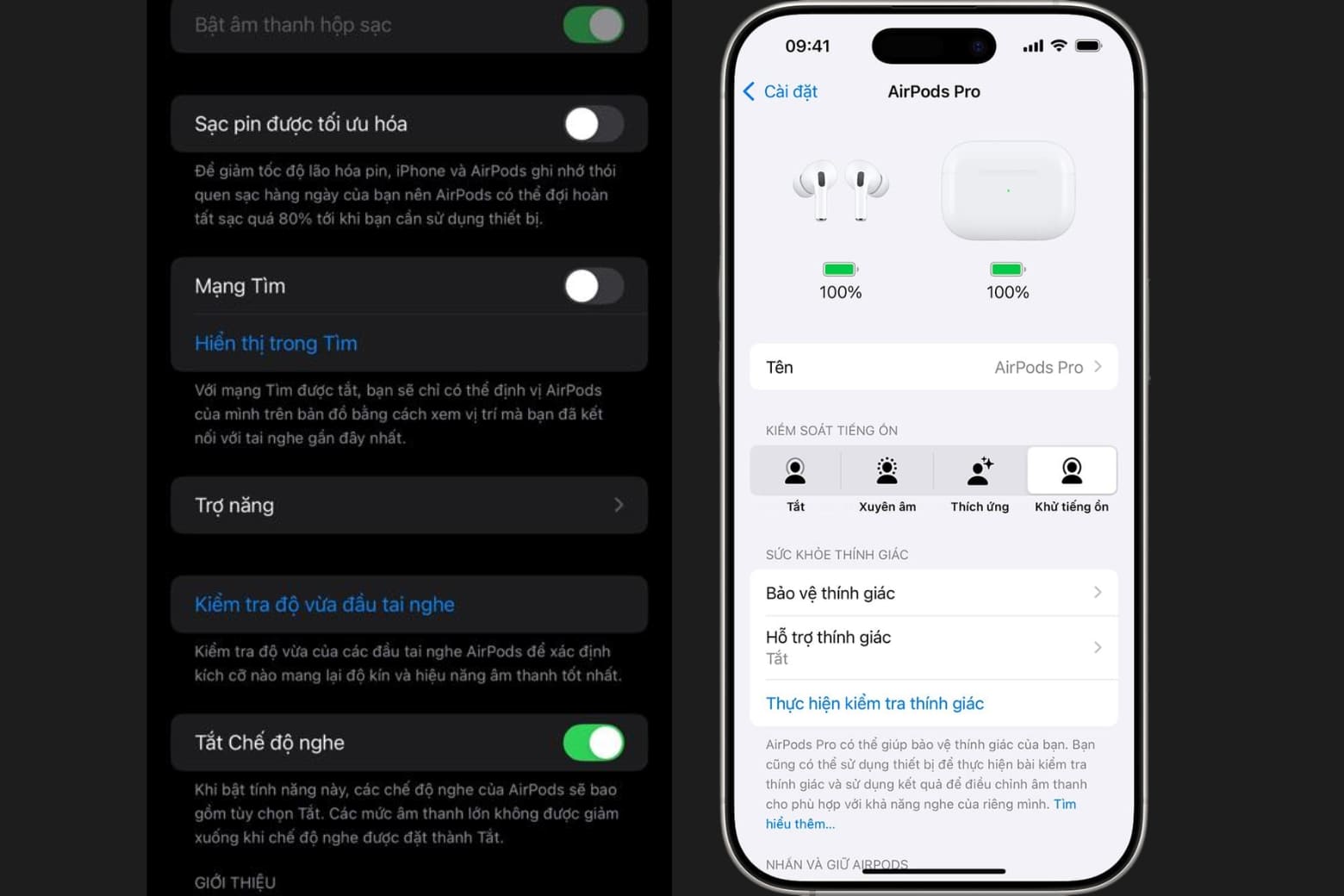 Cách đổi tên AirPods trên iPhone, Android, MacBook và máy tính 19 Chuyển chế độ chống ồn