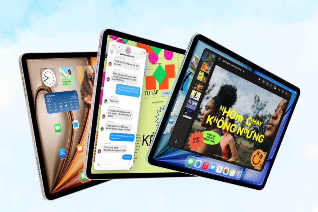 Màu sắc iPad Air M4 ảnh hưởng trực tiếp đến giá trị bán lại và mức giá khi mua mới.