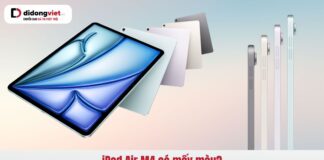 iPad Air M4 có mấy màu