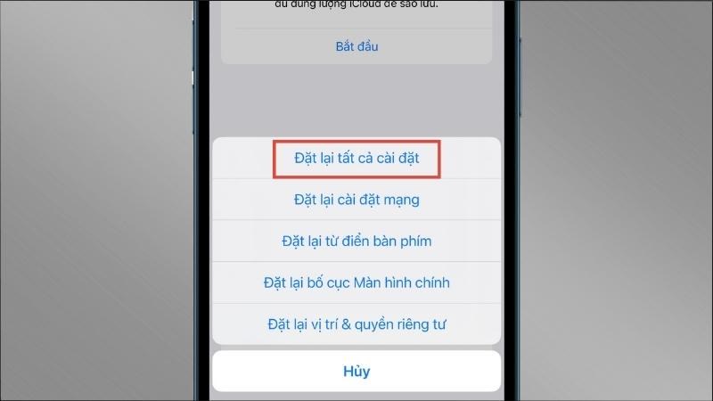 Cách reset điện thoại Samsung