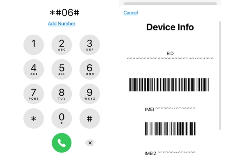 Cách kiểm tra điện thoại có bị theo dõi không và cách xử lý an toàn nhất 18 Kiểm tra số IMEI *#06# xem điện thoại có bị theo dõi không