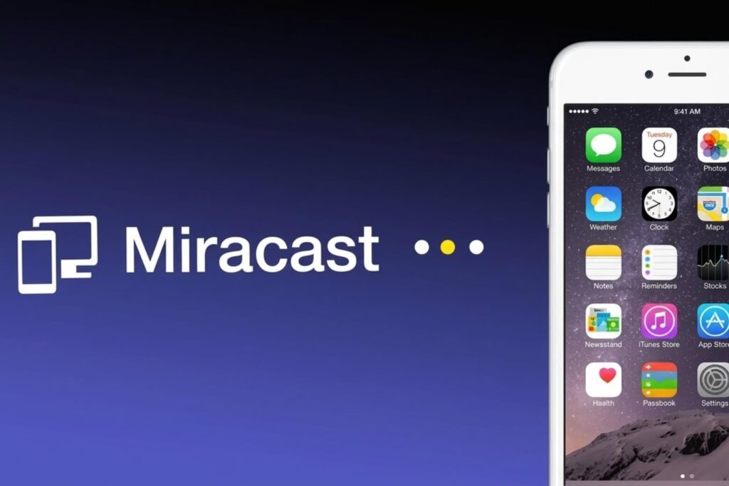 iPhone hỗ trợ Miracast thông qua ứng dụng bên thứ ba và Wi-Fi Direct.