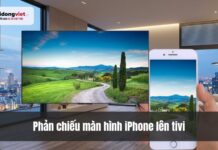 Cách bật, tắt phản chiếu màn hình iPhone lên tivi đơn giản, dễ hiểu Cách bật tắt phản chiếu màn hình iPhone lên tivi đơn giản