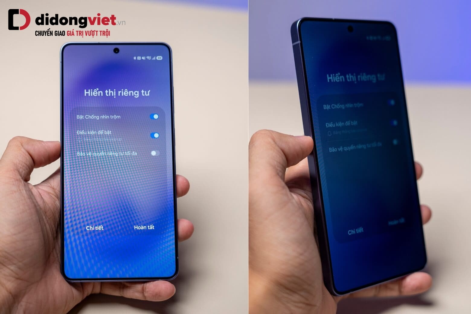 Privacy Display trên S26 Ultra là gì? Cách bật chống nhìn trộm đơn giản, dễ làm 7 Privacy Display trên Samsung là gì khi nhìn từ góc nghiêng