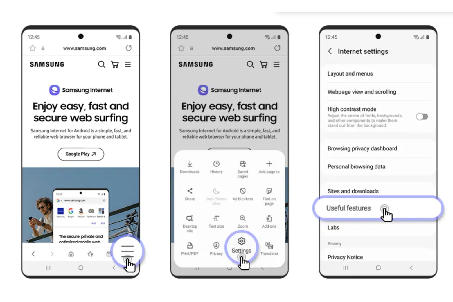 Samsung Internet là gì? Tất cả tính năng trên điện thoại Galaxy 10 Hỗ trợ video thống nhất trên mọi trang web