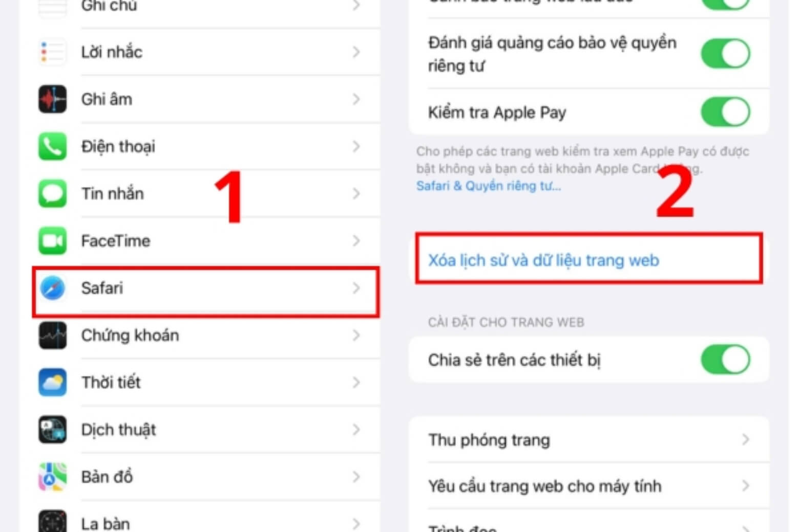 Tăng dung lượng iPhone 64GB lên 128GB thế nào an toàn, hiệu quả? 19 Tăng dung lượng iPhone 64GB lên 128GB dọn dẹp Safari