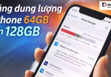 tăng dung lượng iphone 64gb lên 128gb