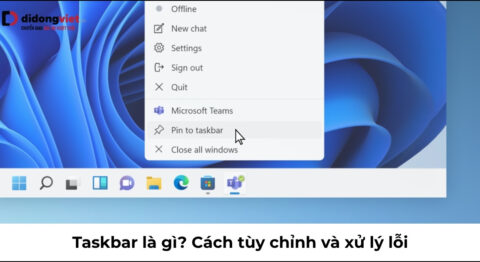 taskbar là gì