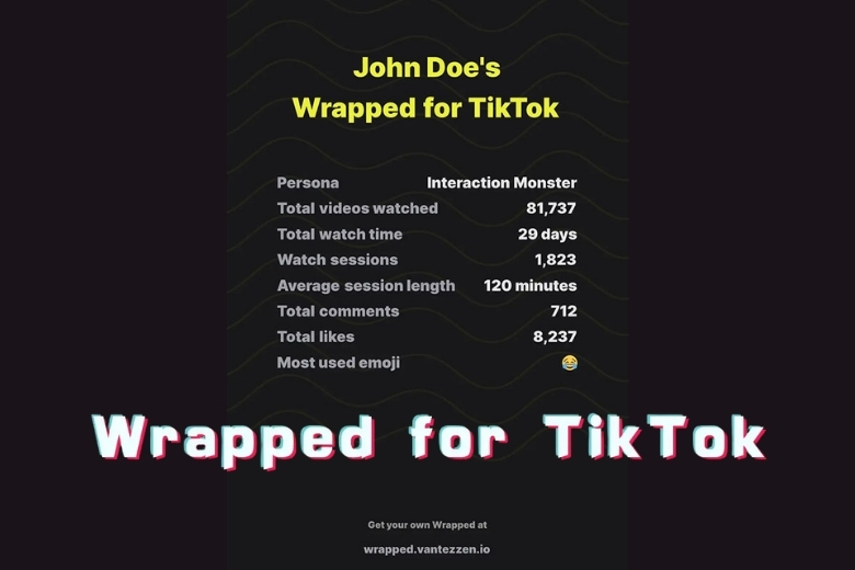 TikTok Wrapped là gì? Cách xem tổng kết năm tiktok 2026 11 TikTok Wrapped hiển thị thông tin