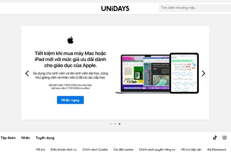 UNiDAYS Apple là gì: Hướng dẫn xác minh và 3 lựa chọn lên đời cho sinh viên 13 Mua ngay qua UNiDAYS Apple online