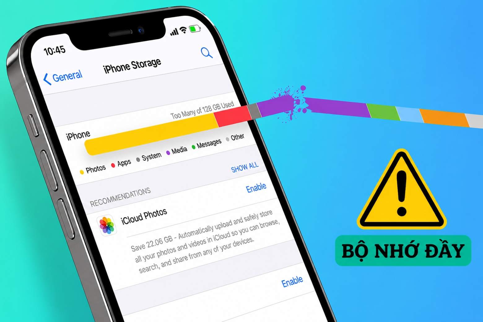 Bộ nhớ là gì? Phân biệt RAM, ROM và cách chọn dung lượng chuẩn 9 Bộ nhớ là gì điện thoại đầy bộ nhớ bị lag