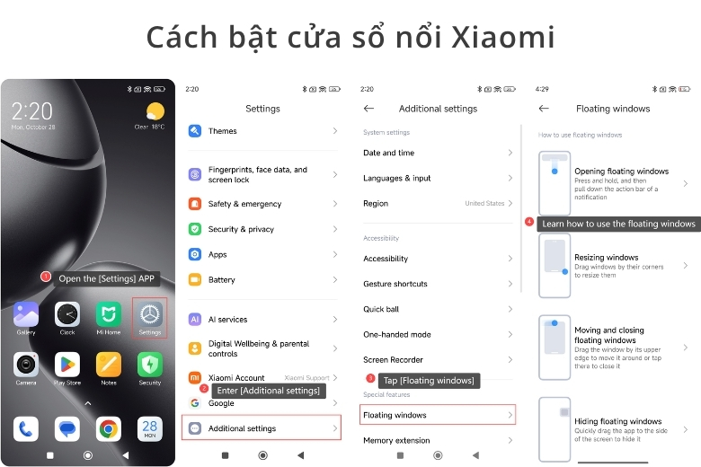 Cửa sổ nổi Xiaomi là gì? Cách bật và sử dụng chi tiết trên HyperOS, MIUI 6 cách bật cửa sổ nổi Xiaomi
