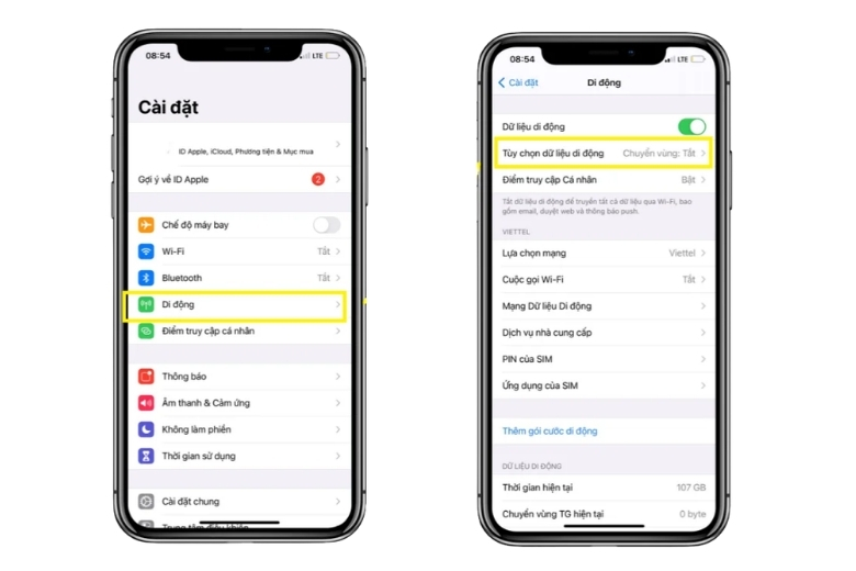 Dữ liệu di động là gì: Phân biệt với bộ nhớ máy và cách quản lý data 4G/5G 7 cách bật dữ liệu di động