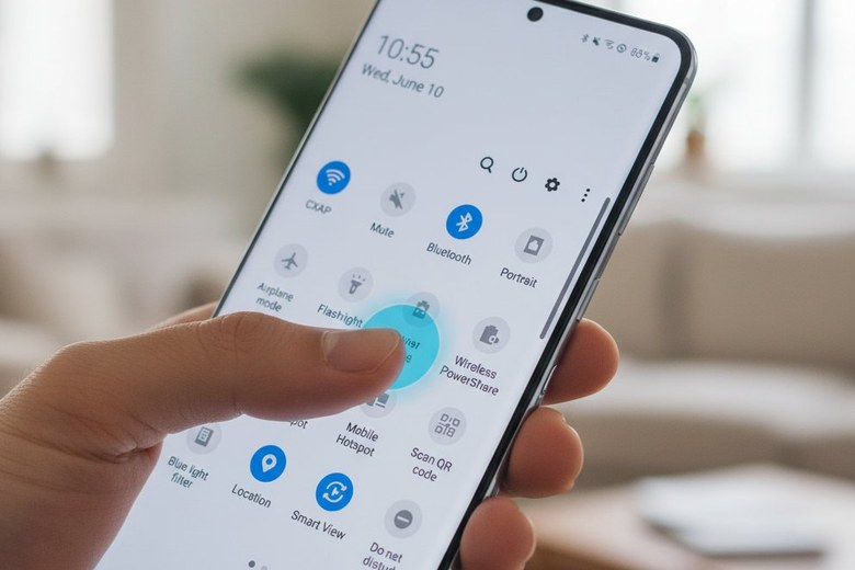 Cách kết nối điện thoại với tivi Samsung đơn giản, nhanh nhất 2026 13 cach bat smart view tren dien thoai samsung