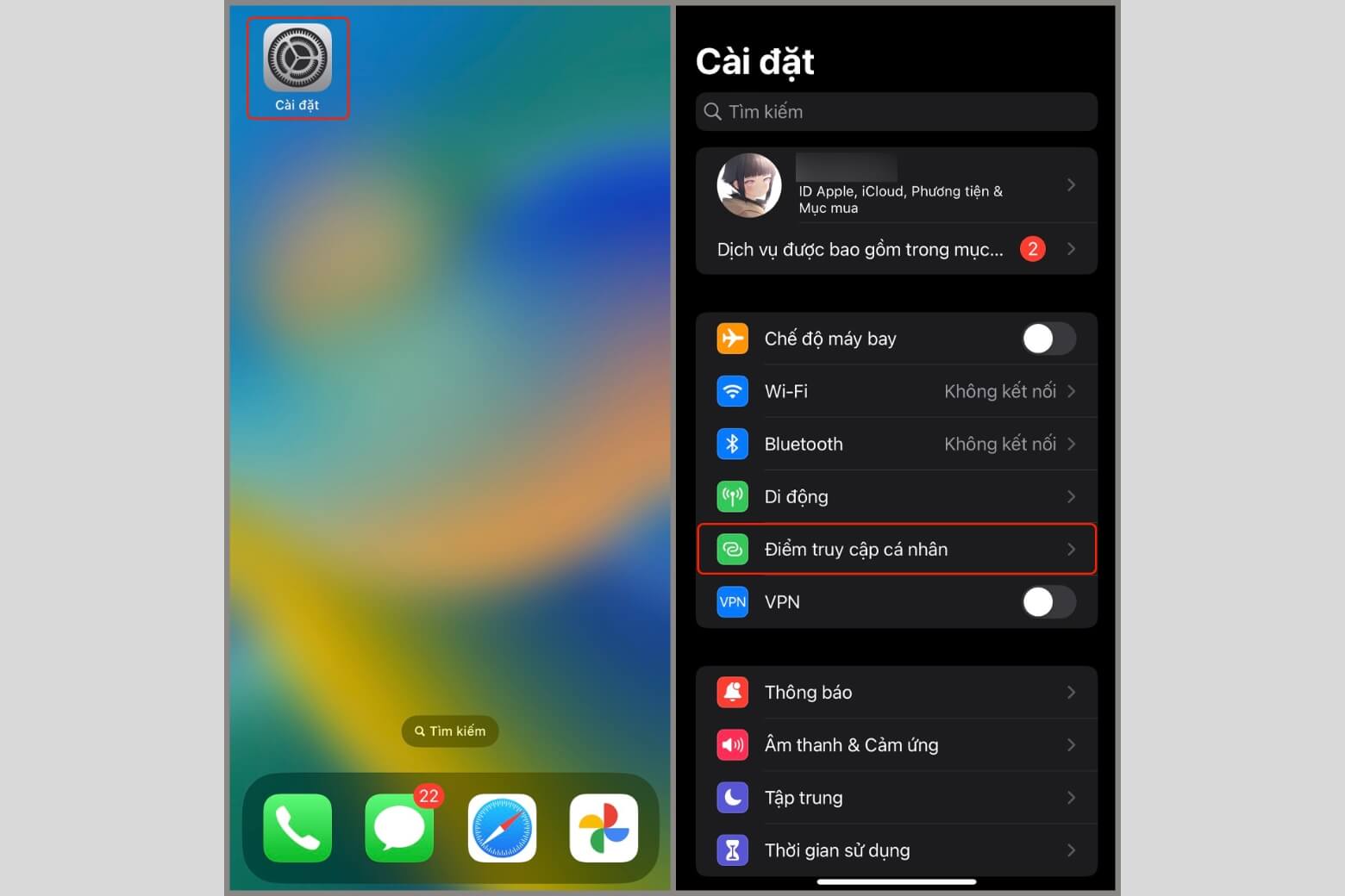 Hướng dẫn cách chia sẻ 4G trên iPhone và xử lý lỗi thường gặp 7 Cách chia sẻ 4G trên iPhone qua Điểm truy cập cá nhân