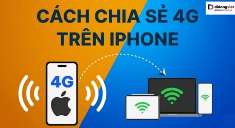 Cách chia sẻ 4G trên iPhone