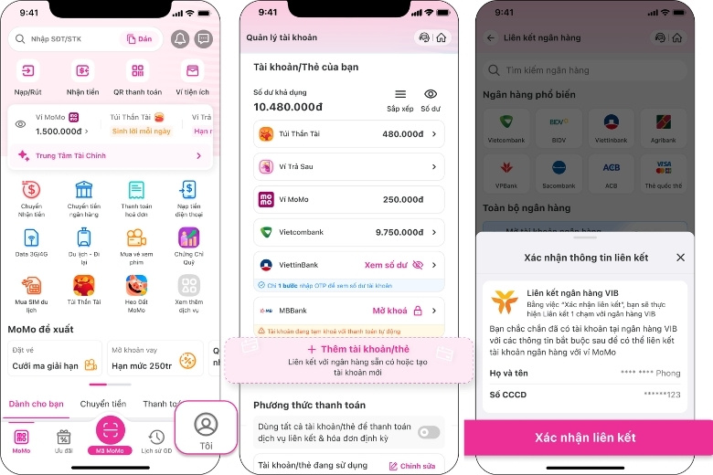 Cách tạo tài khoản MoMo chi tiết: Thiết lập an toàn, bảo mật tuyệt đối 8 Cách liên kết tài khoản ngân hàng với ví MoMo