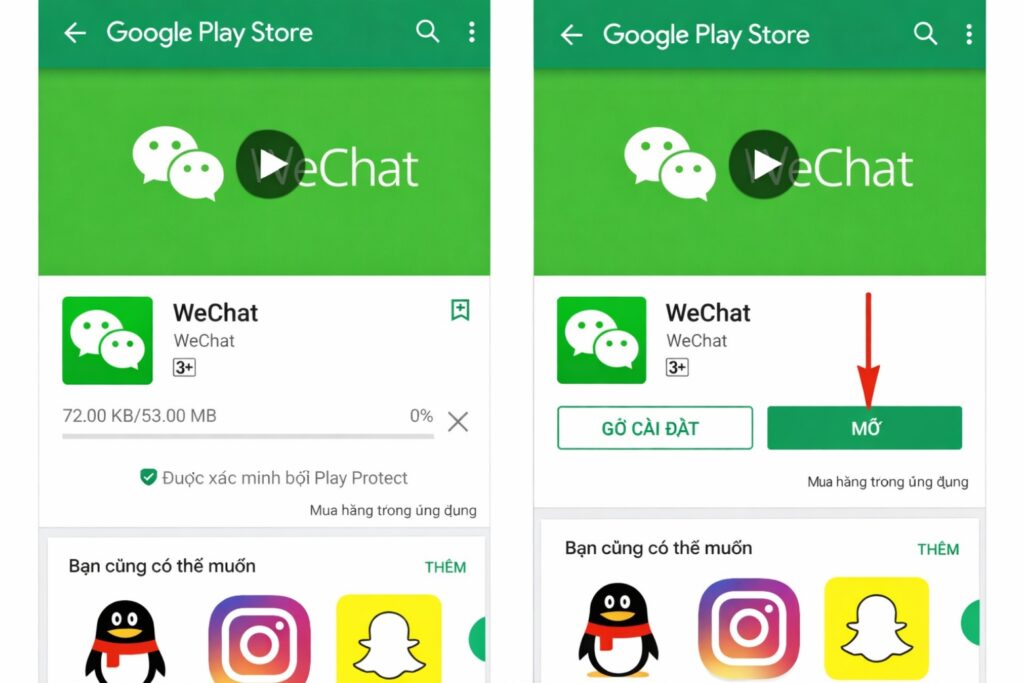Hướng dẫn cách tải WeChat, đăng ký và vượt ải quét mã QR 14 cach tai wechat didongviet 4