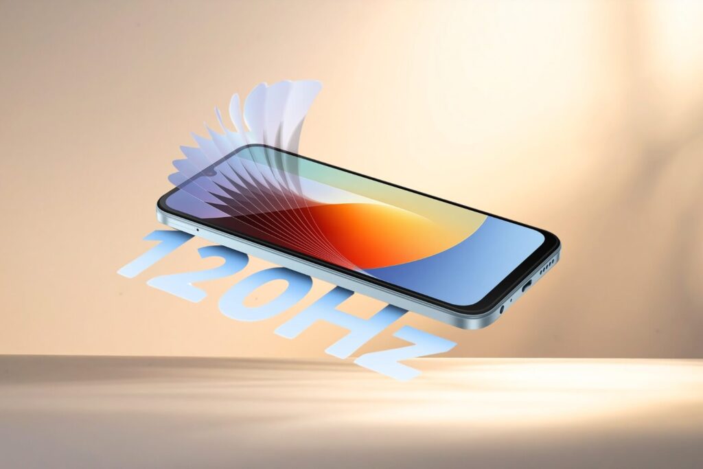 Cấu hình Xiaomi Redmi A7 Pro: Đánh giá thực tế hiệu năng và pin năm 2026 13 Xiaomi Redmi A7 Pro sáng 800 nits, cảm ứng ổn định khi ướt và vuốt mượt 120Hz.