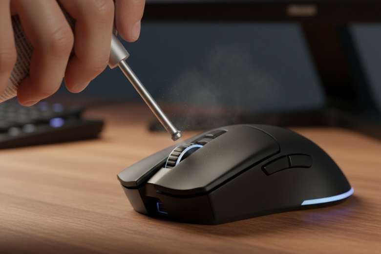 Chuột bị double click: Cách test nhanh và hướng dẫn sửa lỗi tận gốc 12 Vệ sinh khe nút bấm trên chuột