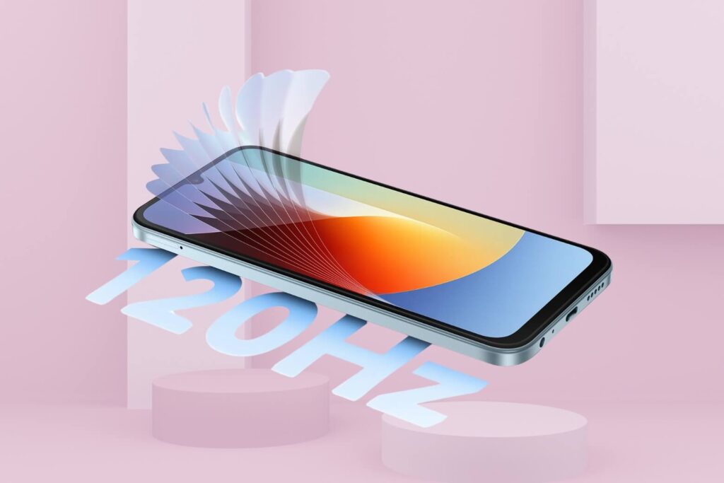 Đánh giá Redmi A7 Pro: Pin 6000mAh, hệ điều hành HyperOS, màn hình 6.9 inch 12 Màn hình Redmi A7 Pro sáng rõ ngoài trời, mượt 120Hz và dễ thao tác, nhưng chỉ dừng ở mức HD+.