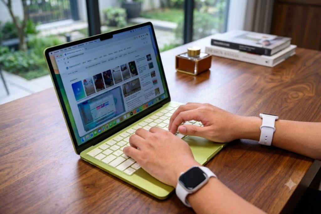 Đánh giá thiết kế MacBook Neo chi tiết và những điểm cần đánh đổi 12 Bàn phím Magic Keyboard cho cảm giác gõ êm, chắc tay và hỗ trợ làm việc tập trung.