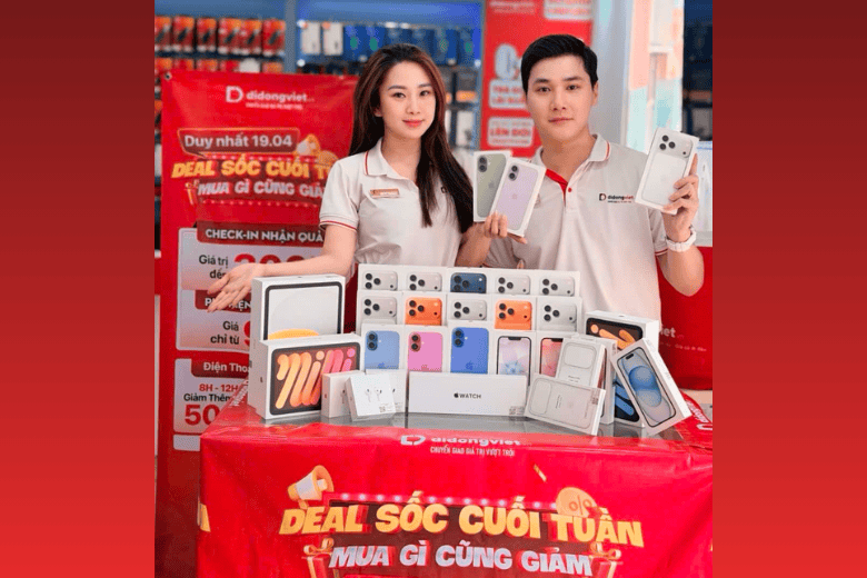 Deal Sốc Cuối Tuần - Mua Gì Cũng Giảm - Tiệc sinh nhật Di Động Việt 609 Lê Hồng Phong & 97 Võ Văn Ngân 5 Deal Sốc Cuối Tuần - Mua Gì Cũng Giảm - Tiệc sinh nhật Di Động Việt 609 Lê Hồng Phong & 97 Võ Văn Ngân
