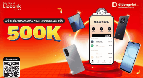 Mở Thẻ Đa Năng Liobank Tại Di Động Việt: Nhận Ngay Bộ Voucher Mua Sắm Đến 500K Mở thẻ Đa năng LioBank tại Di Động Việt giảm đến 500K