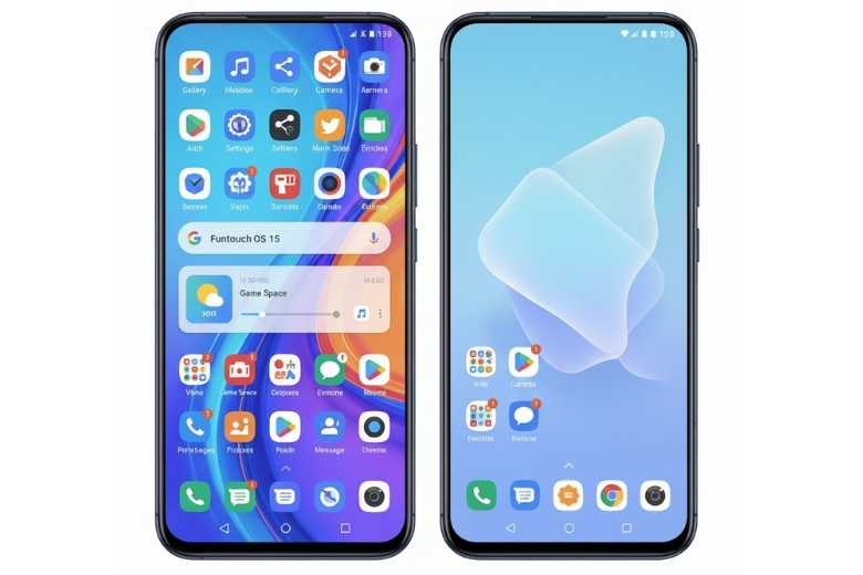 Màn hình chính Funtouch OS 15 trên Vivo