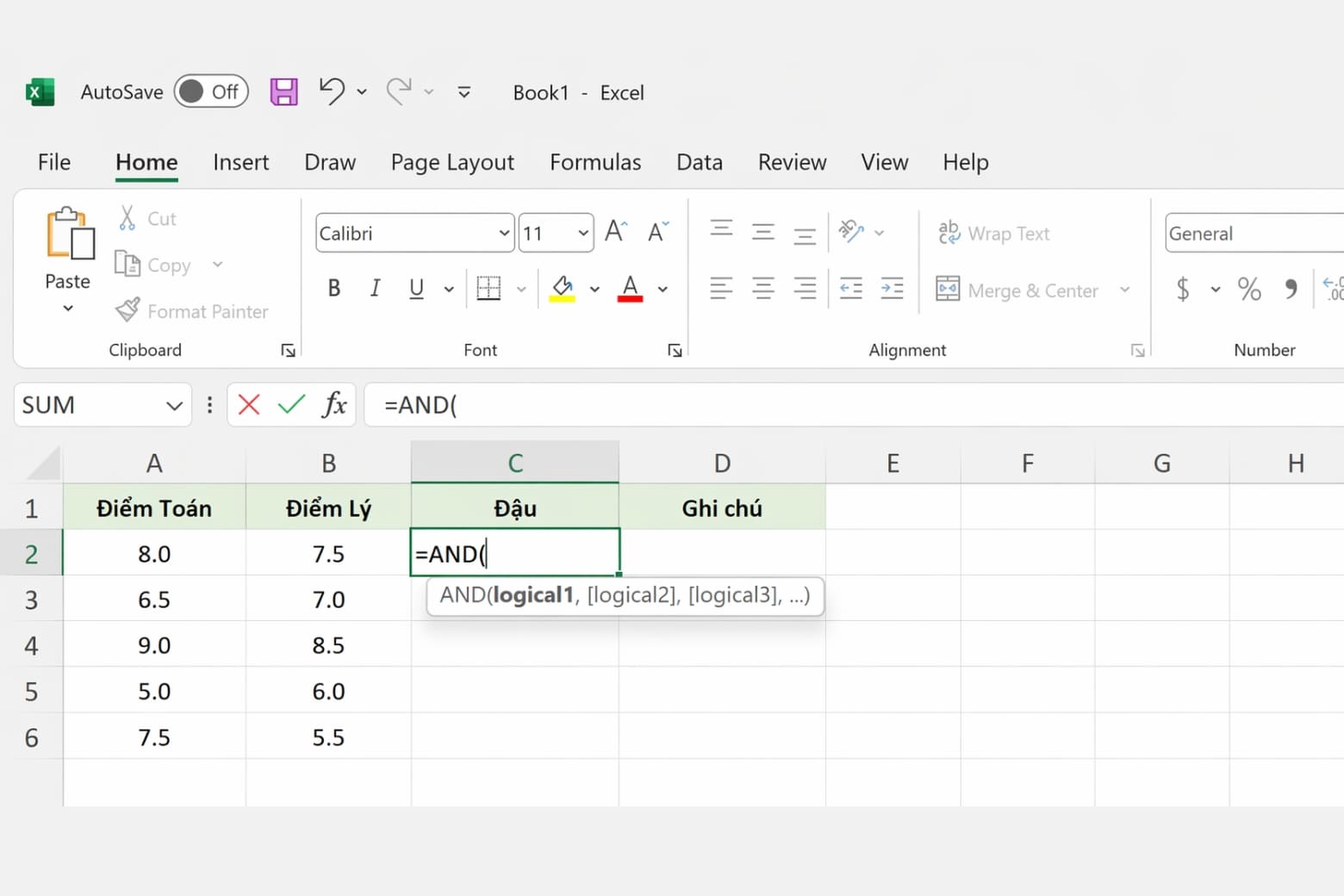 Hàm AND trong Excel: Cú pháp và cách kết hợp hàm IF thực chiến 5 Cú pháp chuẩn và Giới hạn điều kiện