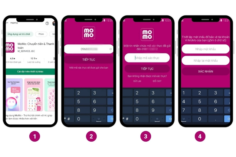 Cách tạo tài khoản MoMo chi tiết: Thiết lập an toàn, bảo mật tuyệt đối 6 hướng dẫn cách tạo tài khoản MoMo