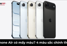 iPhone Air có mấy màu? Nên mua màu nào năm 2026? iPhone Air có mấy màu
