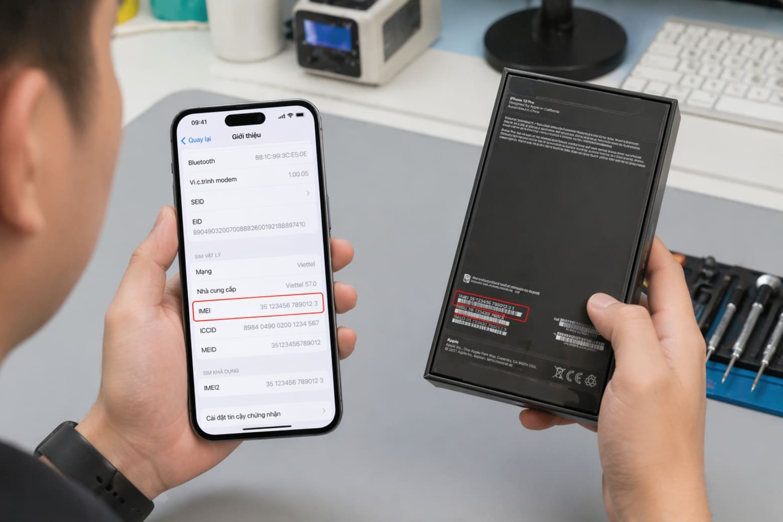 IMEI là gì? Hướng dẫn cách kiểm tra IMEI điện thoại chuẩn xác 8 Phát hiện máy dựng, tráo vỏ (IMEI không trùng khớp)