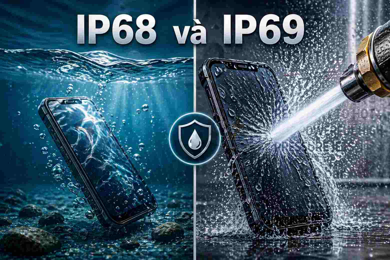 Chuẩn IP69 là gì? So sánh chi tiết IP69 và IP68 trên điện thoại 5 IP69 là gì so sánh ip68 và ip69