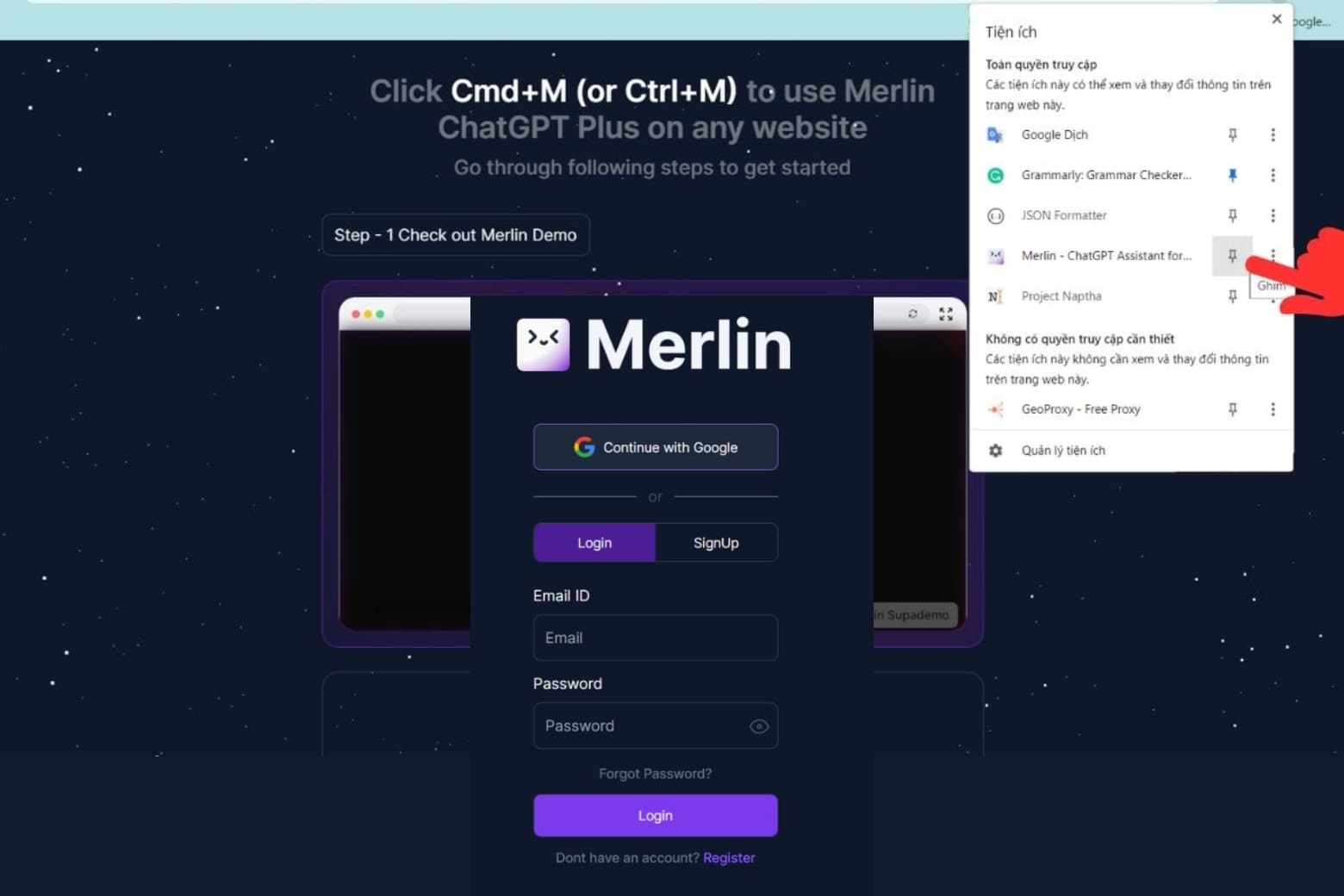 Merlin ChatGPT là gì? Trợ lý AI đa năng cho 8 giờ làm việc không chuyển tab 12 Bước 3-4