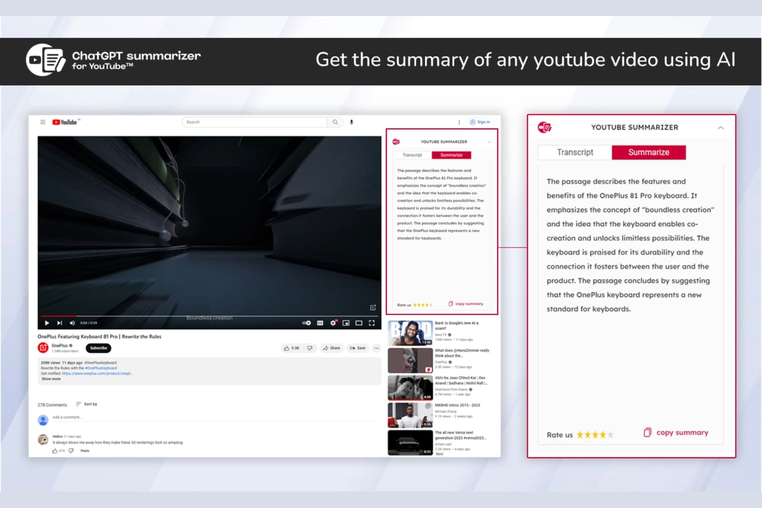 Merlin ChatGPT là gì? Trợ lý AI đa năng cho 8 giờ làm việc không chuyển tab 8 Tóm tắt video YouTube và Web Access