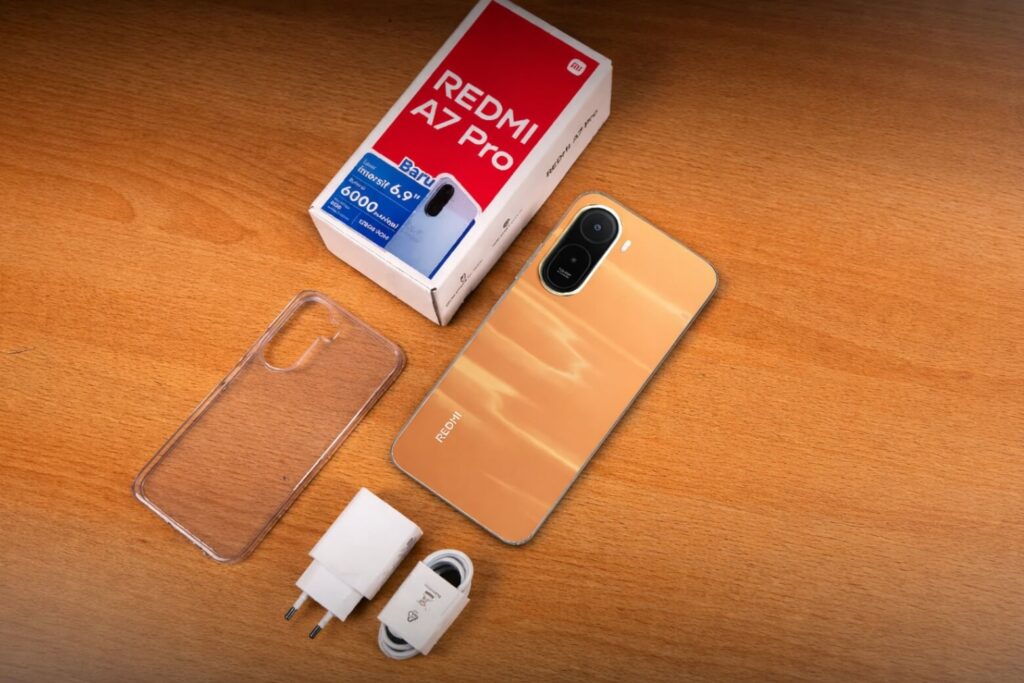 Mở hộp Xiaomi Redmi A7 Pro: Khám phá hộp phụ kiện và trên tay thiết kế thực tế 6 Mở hộp Xiaomi Redmi A7 Pro