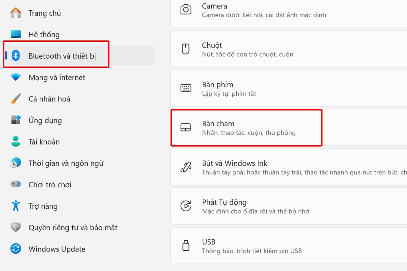 Multi Touchpad là gì? Cách cài đặt và dùng trên Windows và MacOS 15 Truy cập cài đặt Touchpad trên Windows 11